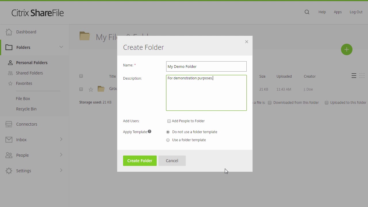 Sharefile Plugin ภาพรวมห้องข้อมูล Citrix ShareFile